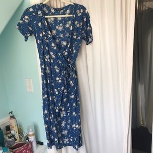 Floral wrap dress